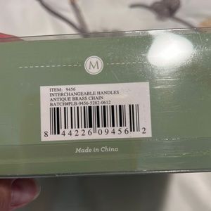 Authentic Miche interchangeable handles Antique Brass Chain